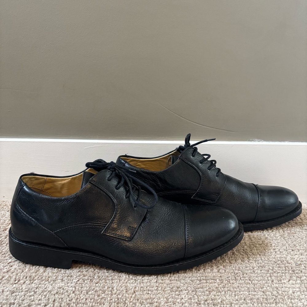 Belvedere Duke Black Cap Toe Oxford Shoes Men’s 11.5 D​ - Picture 2 of 11